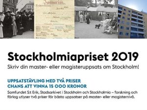 Nominera till Stockholmiapriset 2019!
