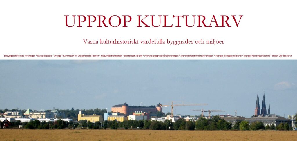 UPPROP KULTURARV - VÄRNA KULTURHISTORISKT VÄRDEFULLA BYGGNADER OCH MILJÖER