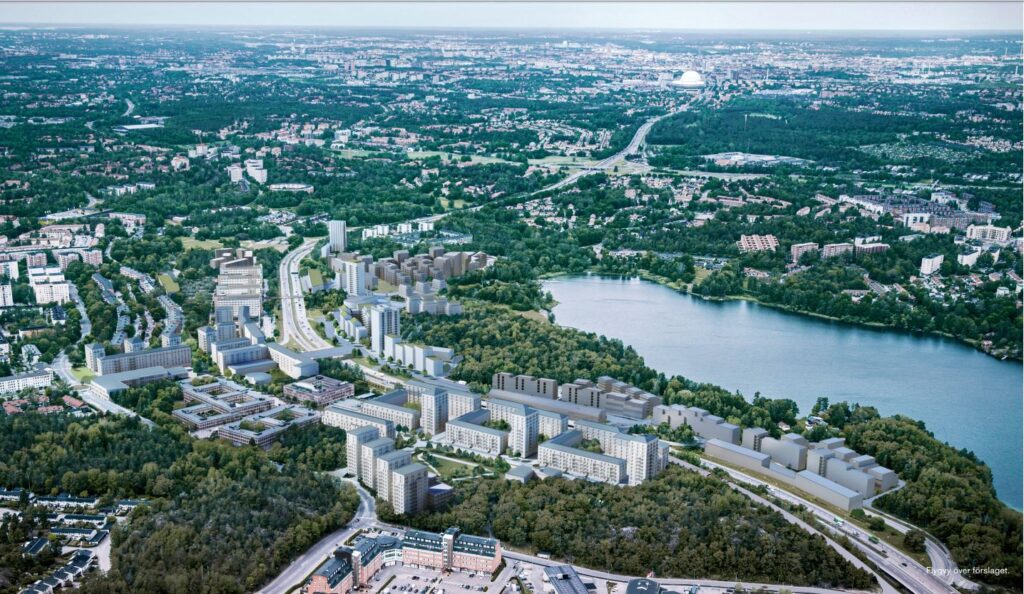 Nya Telestaden i Farsta på f.d. televerksområdet - Samfundet S:t Erik har yttrat sig