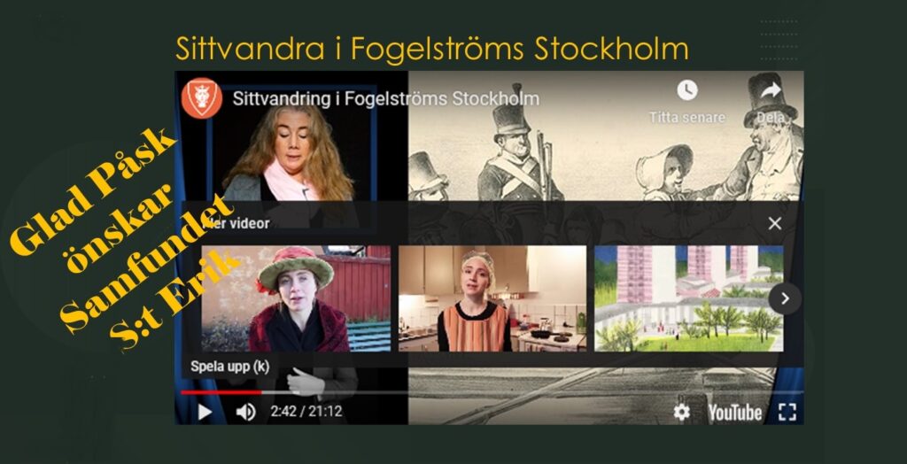 Samfundet S:t Eriks påskägg: Sittvandring uifrån P A Fogelströms egen guidebok 