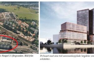 Samfundet S:t Erik har yttrat sig över planförslaget för kv Neapel i Södra Värtahamnen