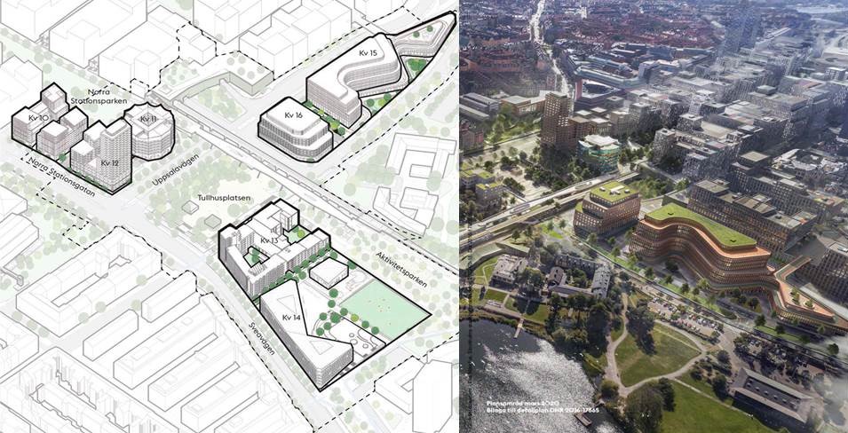 Samfundet S:t Erik har yttrat sig över detaljplaneförslaget för Östra Hagastaden - Hög gestaltningsmässig ambition men den oerhört höga exploateringsgraden kräver justering