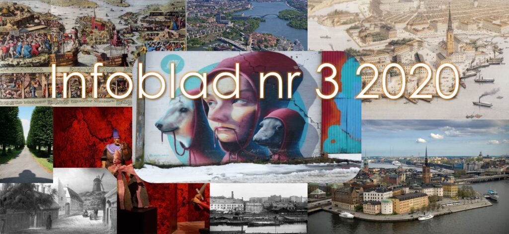 Infoblad nr 3 2020 med Hänt & tänkt och medlemsprogram för september–november 2020