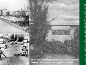 ÖPPET BREV: ”VERK AV KVINNLIGA LANDSKAPSARKITEKTER UTPLÅNAS” – ANG. PLANERNA PÅ ATT RIVA ULLA BODORFFS IKONISKA TAKTRÄDGÅRDAR FÖR KF-HUSET (KATARINA-HUSET)