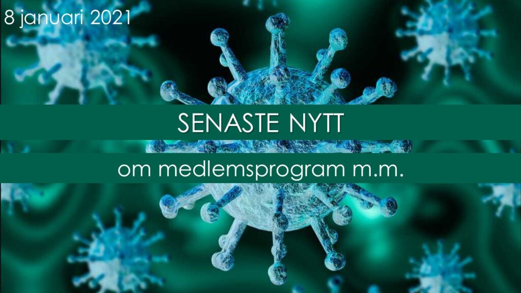 Information om inställda och flyttade medlemsarrangemang m.m.