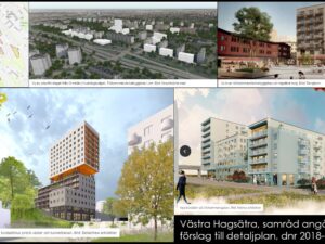 Samfundet S:t Erik har yttrat sig i samrådet ang detaljplaneförslaget för Västra Hagsätra och både avstyrker och tillstyrker