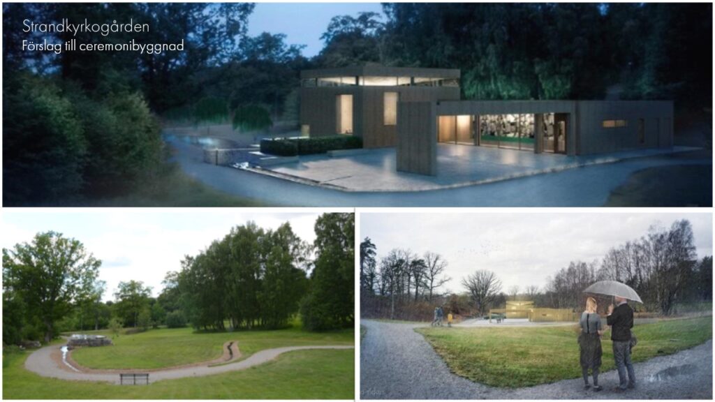 Ceremonibyggnad på Strandkyrkogårdens begravningsplats – Samfundet S:t Erik  är positivt till förslaget men betonar vikten av hög kvalitet i gestaltning och utförande
