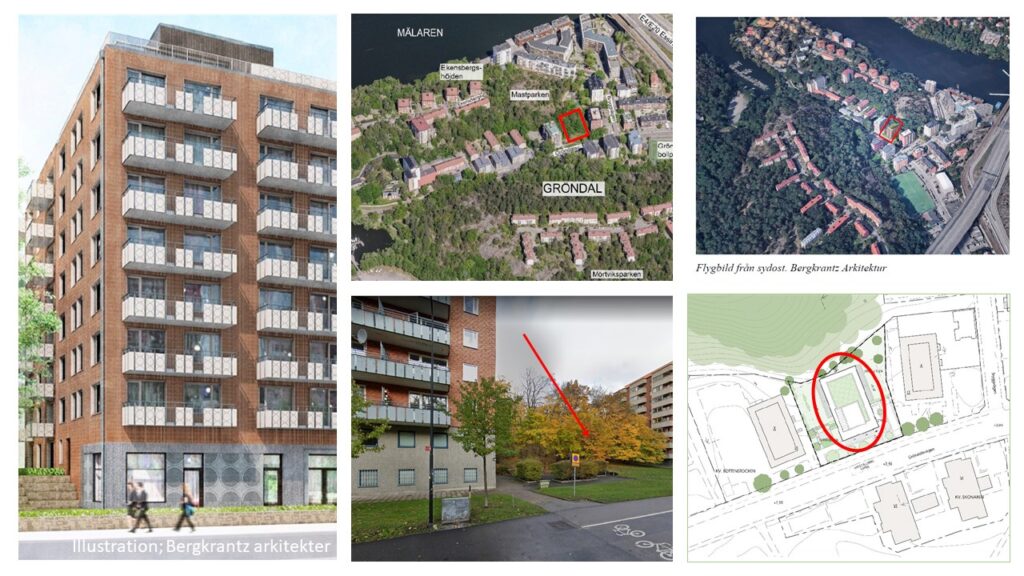 Samfundet S:t Erik säger ja till infill i kv Bottenstocken vid Gröndalsvägen – fastigheten lämpar sig väl för kompletteringsbebyggelse