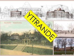 Samfundet S:t Erik har yttrat sig om detaljplaneförslag för Hasselbacken – förslagets cirkelmotiv är förvisso intressant men ter sig i utbredning och formrepetition som en invasiv art i den historiska miljön.