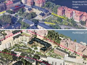Samfundet S:t Erik motsätter sig planförslag för kv Yxan m fl på Södermalm (Borgerskapet, m fl)