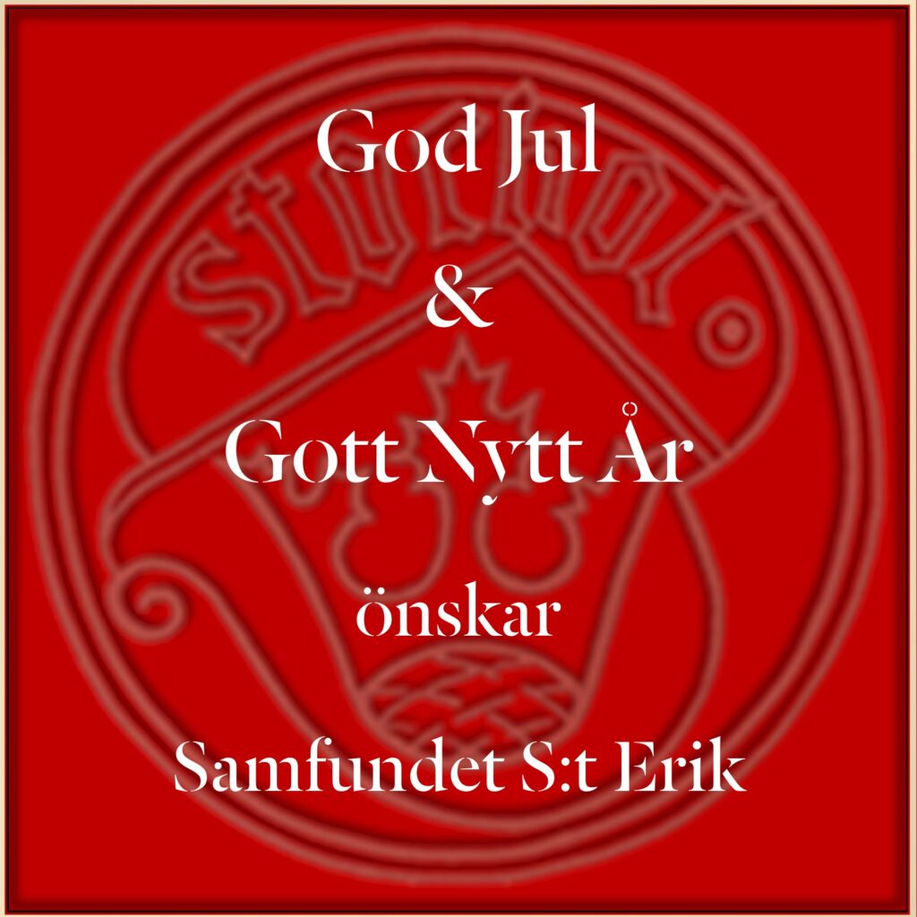 Samfundet S:t Erik har julstängt mellan 23 december och 9 januari