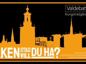 VALDEBATT I KUNGSTRÄDGÅRDEN 31 AUGUSTI – RESERVERA DATUMET!